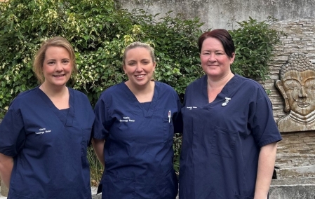 3 people stood together