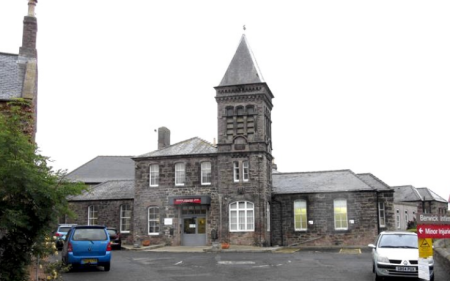 Entrance to Berwick Infirmary