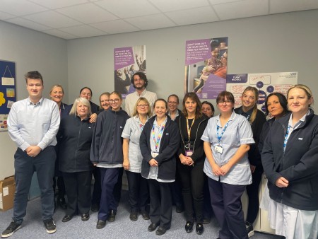 A group photo of the school-age immunisation service team.