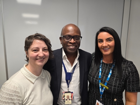 3 people stood together