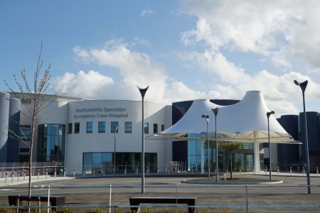 A photograph of the Northumbria hospital