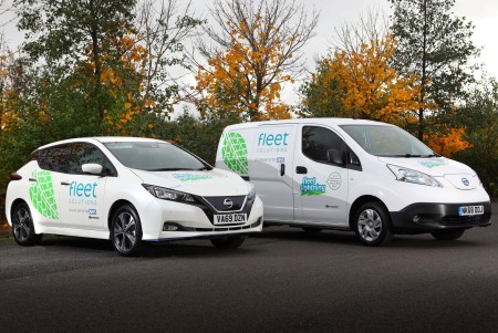 Fleet Solutions branded vehicles