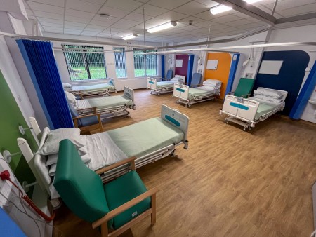 Picture of a refurbished ward with six beds